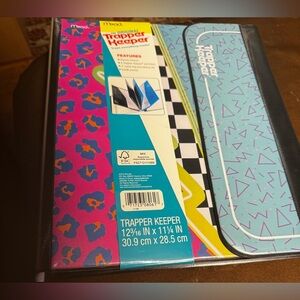 Trapper Keeper Binder- 1” Round Rings( Funky) School Supplies NWT By Mead Retro